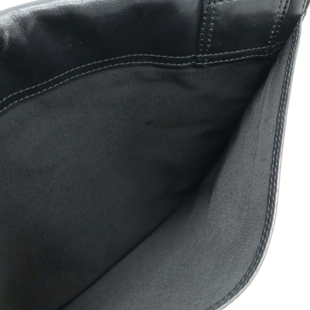 CHANEL Black Lambskin Leather Pochette Shoulder Bag - Picture 9 of 10